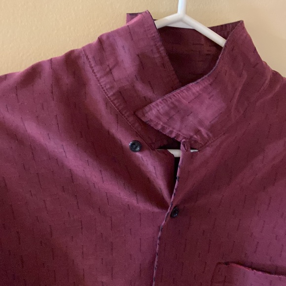 Haggar long sleeve button down dressy shirt Large - Picture 8 of 9